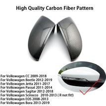  Look Side Wing Mirror Cover for VW Golf 7.5 MK7 7 GTD R GTI 6 Pat B7 CC Scirocc - £88.38 GBP
