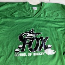 Fox School of Hockey Green Jersey Canada Location Sz L Adult Used Cool L... - $17.77