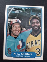 1982 Fleer HOF Gary Carter And Dave Parker. Free Shipping! Nice Card! Card #638. - £6.05 GBP