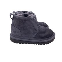 UGG Neumel EZ Chukka Bootie Shoes Gray Wool Lined Comfort Toddler Size 11 - £45.73 GBP