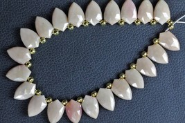 21 piece faceted MOOKITE Agate fancy beads 10.5 x 17 mm approx - £55.34 GBP