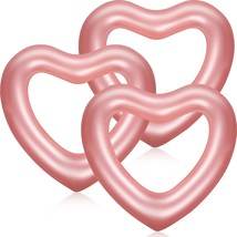 3 Pcs Inflatable Heart Pool Float 47.3 X 39.4 Inch Swim Heart Shaped Poo... - $67.99