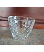 Vintage Star of David Prescut Small Dessert/ Berry Clear Glass Bowl/ Cup... - £4.66 GBP