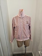 LANVIN Pink Embellished Logo Monogram Track Jacket - Size XS - $599.99