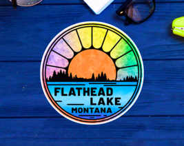 Flathead Lake Montana Sticker 3&quot; To 5&quot; Vinyl Decal Indoor Outdoor Laptop - £4.33 GBP+