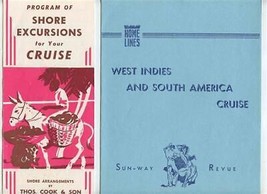 Home Lines S S Homeric Sun Way Review Program &amp; Shore Excursions Program 1955 - £14.01 GBP