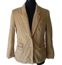 Vintage gold corduroy blazer jacket size 16  junior style picket and pos... - $363.45 MXN