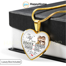 Heart Necklace Pendant Love Gift For Wife You are Loved more than You Know -N487 - £27.57 GBP+