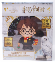 Gemmy Airblown Inflatable Harry Potter with Stocking and Ornament, 3 ft Tall NEW - £26.95 GBP