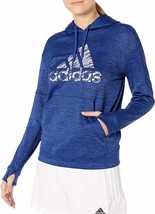 Adidas Women&#39;s Mystery Ink Blue Camo Print Badge of Sport Sweater SZ XL 4128-B - £31.64 GBP