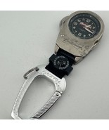 Budweiser Quartz Pocket Watch Men Silver Black Bottle Opener Snap-on New... - €81,93 EUR
