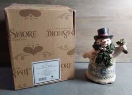 Jim Shore Winter Greetings Victorian Snowman Pine Scarf 6001431 Figure B... - £29.15 GBP