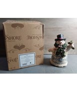 Jim Shore Winter Greetings Victorian Snowman Pine Scarf 6001431 Figure B... - £29.54 GBP
