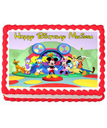 MICKEY MOUSE CLUB HOUSE Image Edible cake topper decoration - $6.95+