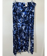 Torrid Blue Tie Dye Stretch Waist Double Side Slit Maxi Skirt Size 1XL - $29.99