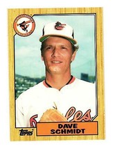 1987 Topps Traded #110T Dave Schmidt Baltimore Orioles - £1.59 GBP