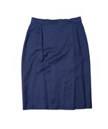 VTG Collections Internationale Women&#39;s Skirt Size 10 Black Virgin Wool L... - £7.44 GBP