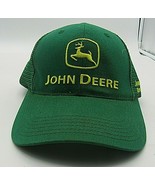 Green John Deere patch mesh back snapback trucker hat - £11.30 GBP