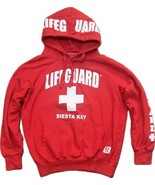 Lifeguard Plus Official Hoodie Adult Sz Small Red Siesta Key Hooded Swea... - €21,49 EUR