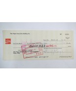 1971 Piqua Ohio Coca Cola Bottling Co - Bank Check  to Airstream Trailer... - $183.03 MXN