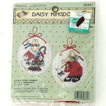 BUCILLA Daisy Kingdom Counted Cross Stitch Kit Christmas Holiday Honey Bunnies - £15.59 GBP