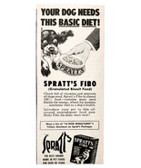 1950 Spratt&#39;s Fibo Dog Food Advertisement Pet Supply Granulated Biscuits... - $27.41 CAD