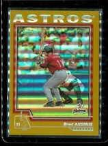 2003 Topps Chrome Gold Refractor Baseball Card #102 Brad Ausmus Houston Astros - $16.82