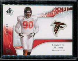 2009 Ud Sp Authentic Rookie Football Card #205 Lawrence Sidbury Falcons Le - £9.87 GBP