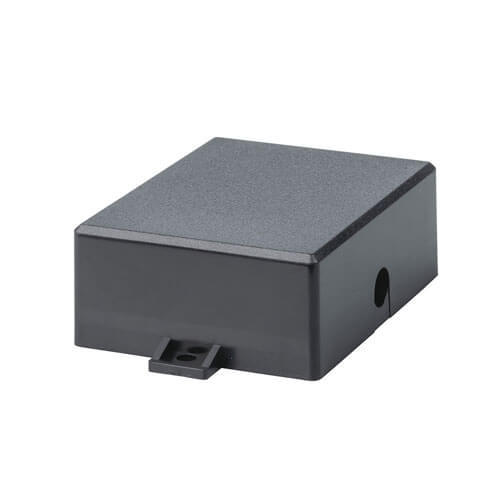 Jaycar Bulkhead Enclosure (Black) - 88x68x32.7mm - $32.64