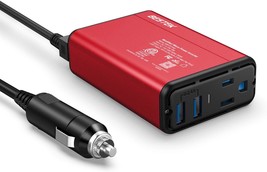 Bestek 150W Power Inverter, Thinner Design, Etl Listed, Dc 12V To 110V Ac - $693.98 MXN