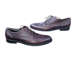 TOD&#39;S Men&#39;s Brogue Oxford Burgundy Leather Shoes Size 10.5 - $63.70