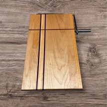 Handcrafted Cheese Slicer Cutting Board Maple and Thin Strips of Purple ... - $920.13 MXN
