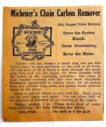 1917 Michener Chain Carbon Remover Advertisement Chas Miller Automobilia... - $366.69 MXN