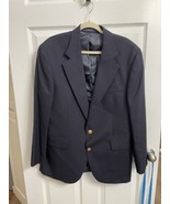 Vintage Ralph Lauren Polo University Club Sport Coat Blazer 42R Blue Gol... - £30.94 GBP