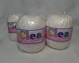 5 CLEA Circulo Thread Yarn, White, 100% Cotton, 5.2 Oz 147.5 g. Mercerized. - $24.25