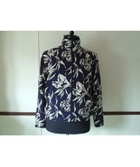 EP Pro brand  blue jacket with tan leaf pattern size  womens small golf ... - $372.24 MXN