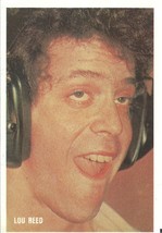 ⭕VTG card pocket calendar 1986 LOU REED Portugal group music singer - $73.65 MXN