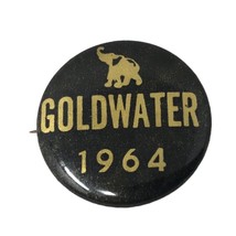 Barry Goldwater 1964 Campaign Pin Political Republican Elephant Black Go... - £114.88 GBP