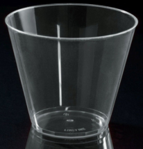 10 PARTY CUPS 9 ounce Crystal Clear Hard Plastic Tumbler cocktail shot b... - $18.82