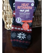 Heat Retainers By Muk Luks Women&#39;s Thermal Insulated Socks size 6-11 - $675.14 MXN
