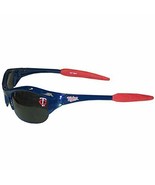 Minnesota Twins MLB Blue Rimless Blade Sunglasses UV Protection Adult Men&#39;s - $243.19 MXN