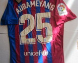 Pierre-Emerick Aubameyang Barcelona La Liga Match Home Soccer Jersey 202... - $80.00