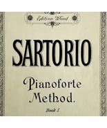 Sartorio 1898 Piano Instruction Victorian Book 1st Edition Wood PB Book ... - $24.99