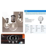 Filament LED Bulb G25 E26 (M) Soft White 40W 3-PK/Box - FEIT G2540927CAW... - $12.86