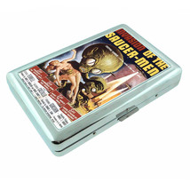 Vintage Alien Abduction D4 Silver Metal Cigarette Case RFID Protection Wallet - £13.15 GBP