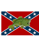 Rebel Fish Flag. Fishing Flag 90x150cm 3x5ft Decor Best Banner - €10,30 EUR