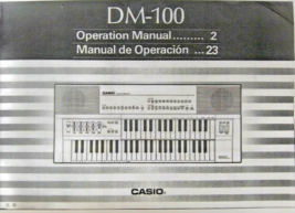 Owner&#39;s Manual Booklet for the Casio DM-100 Digital Keyboard Reproduction Book - £12.39 GBP