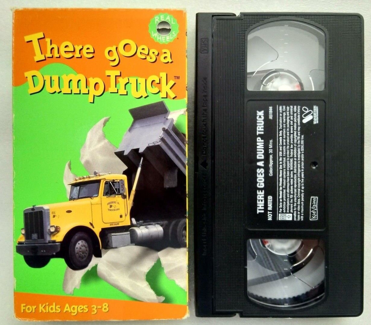 VHS There Goes a Dump Truck (VHS, 1999, KidVision, Slipsleeve) VHS Tapes