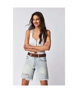 New FREE PEOPLE One Teaspoon Jackson Mid-Waist Shorts $108 SIZE 28 Kansa... - $78.77 CAD
