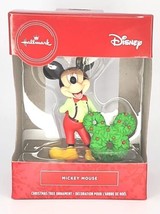 Hallmark Disney Standing Mickey Mouse with Wreath Christmas Ornament U134 - £10.22 GBP